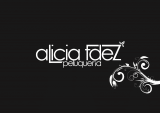Logotipo para la peluquería Alicia Fdez